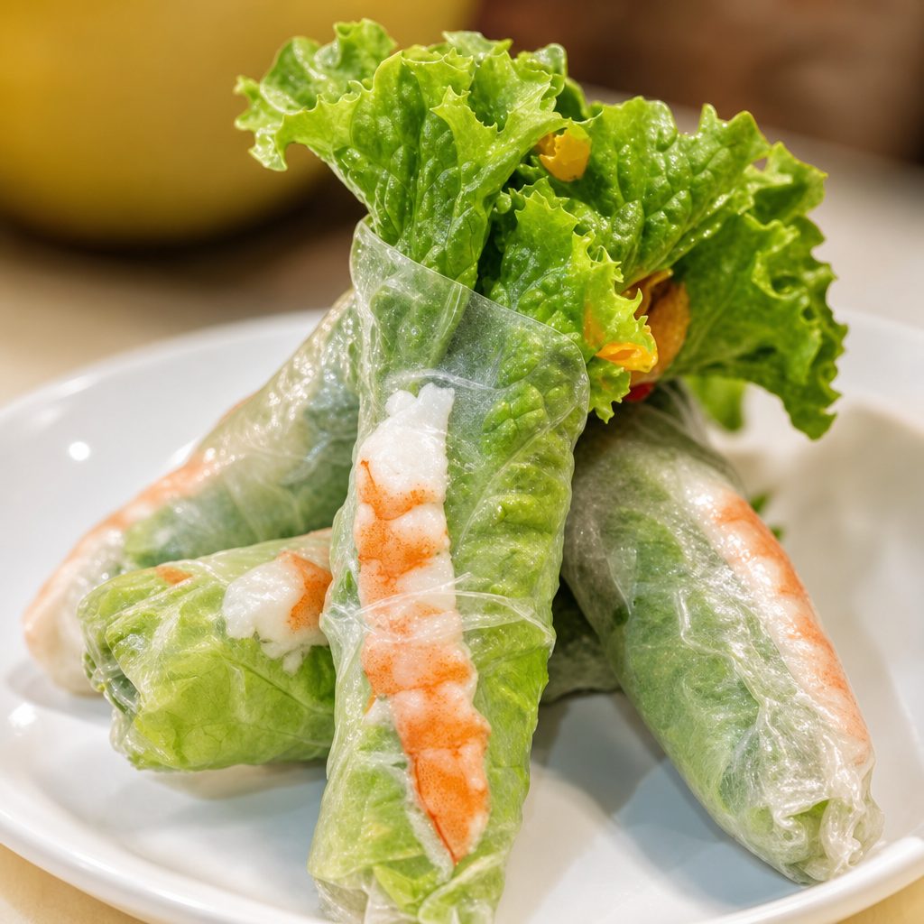 Fresh Shrimp Spring Roll.
